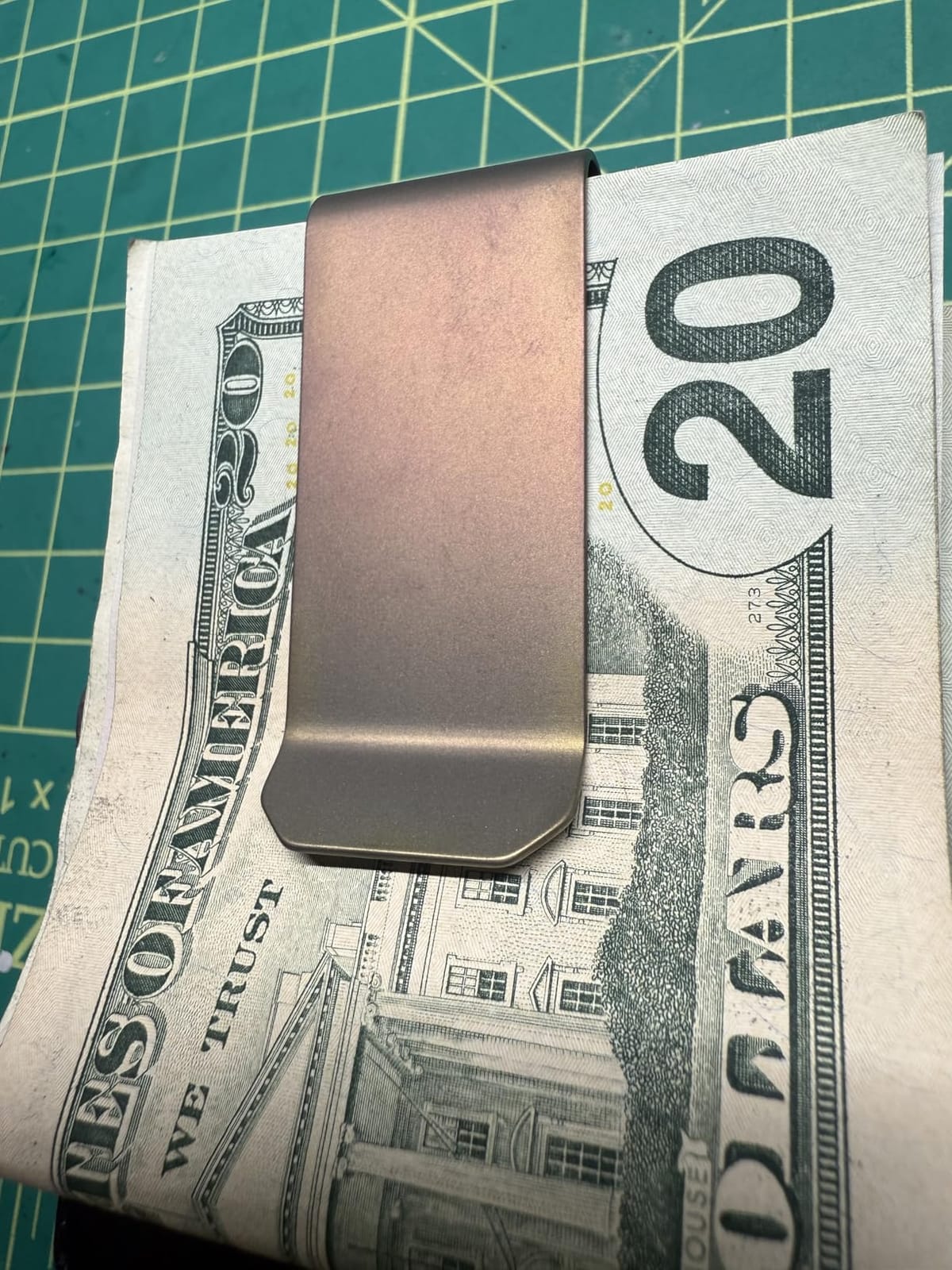 Titanium Money Clip for Men, Large Slim Money Cards Clips, 4 in 1 Multifunction Pocket Wallet, Screw Tool, Box Opener, Mini Ruler, Gifts (2.72