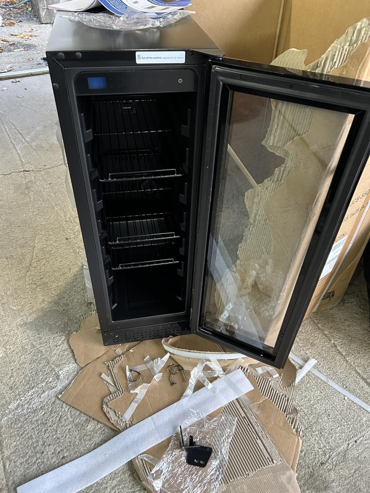 24 Inch Wine Fridge, 177 Bottle Dual Zone Wine Cooler with Glass Door Built-in or Freestanding, Wine Cellar Compressor Quick Cooling & Low Noise customer photo 1