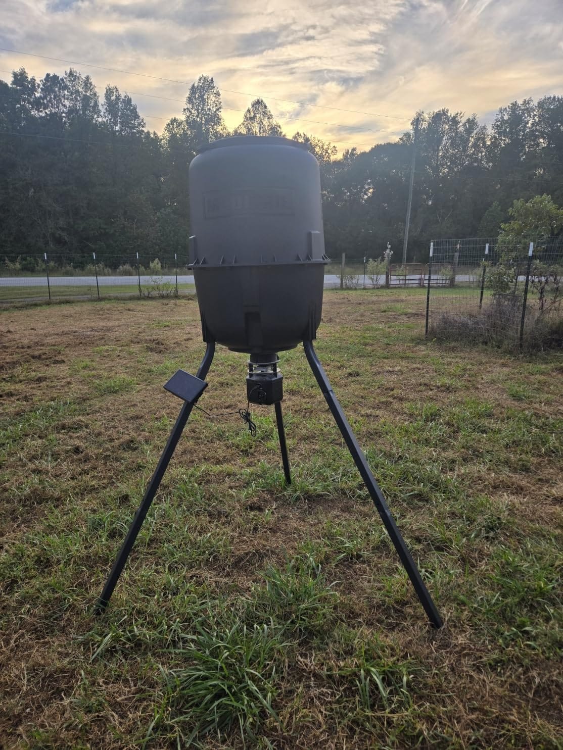 Moultrie 250 Lb Pro Hunter III Tripod Feeder - Bluetooth App Control | Bluetooth App Control, pairs with Edge 3, 10 daily feed times, large 250 lb capacity, solar ready, easy programming customer photo 1