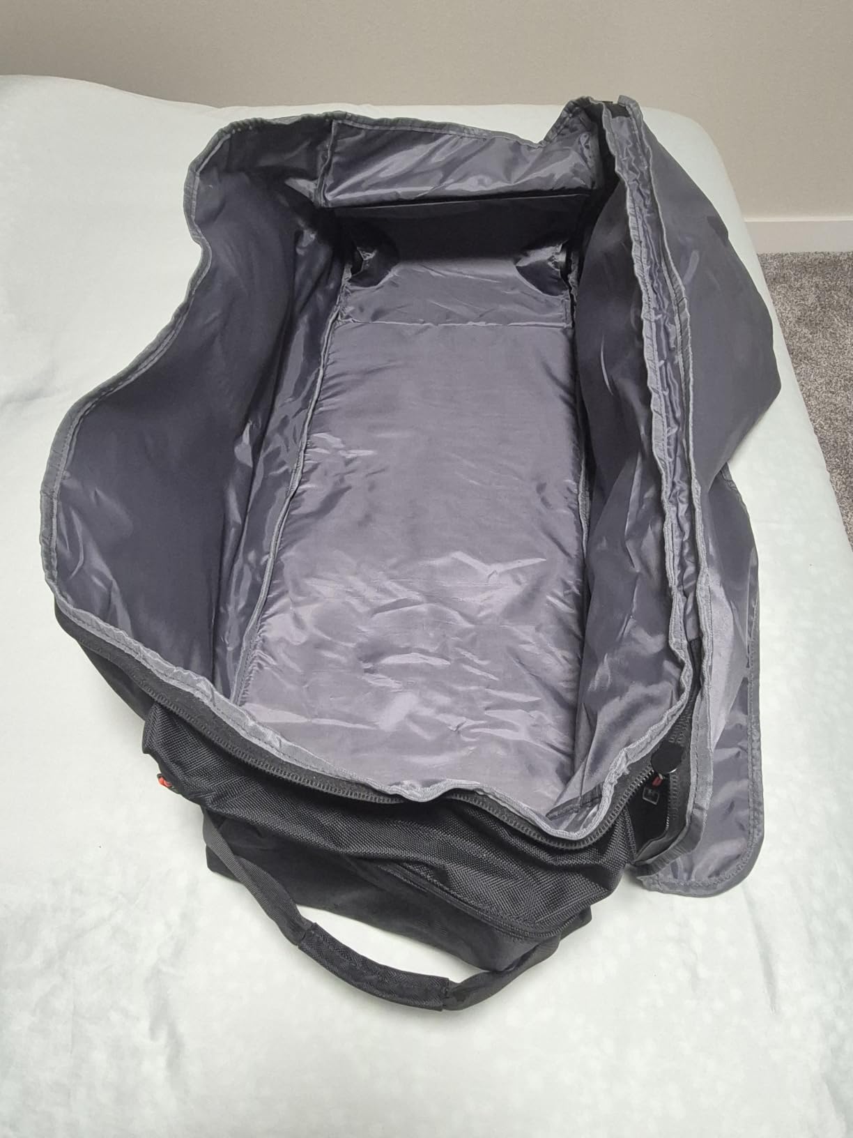 45/80/100L Rolling Duffel Bag with Wheels, Large Durable Travel Duffle + Toiletry Bag, Heavy Duty, Packable, Foldable with Shoulder Straps - Use as Luggage or Backpack, Men/Women (Black) customer photo 1