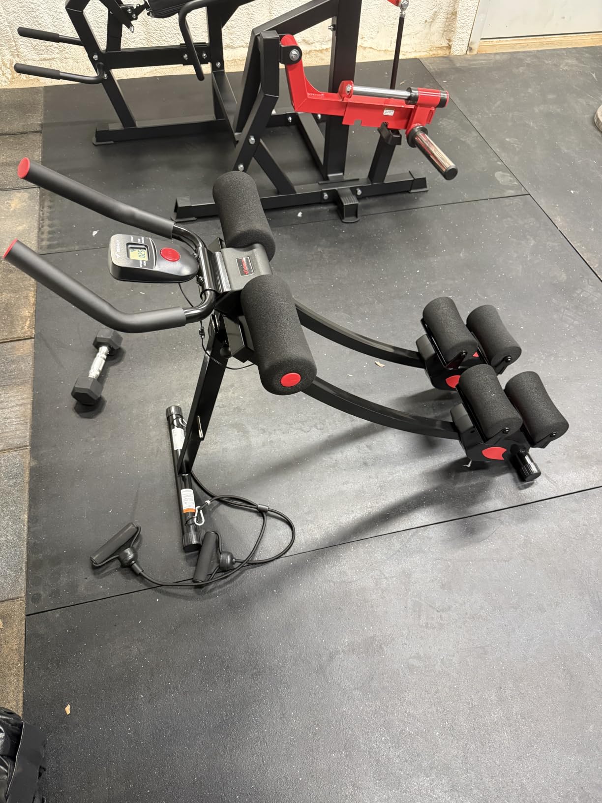 MERACH Ab Machine, Adjustable Ab Trainer Machine, AB Workout Equipment | Independent Dual Tracks for Mountain Climber for Home Gym, Foldable for Home Exercise, Load Capacity 440 LBS, Space-Saving customer photo 2
