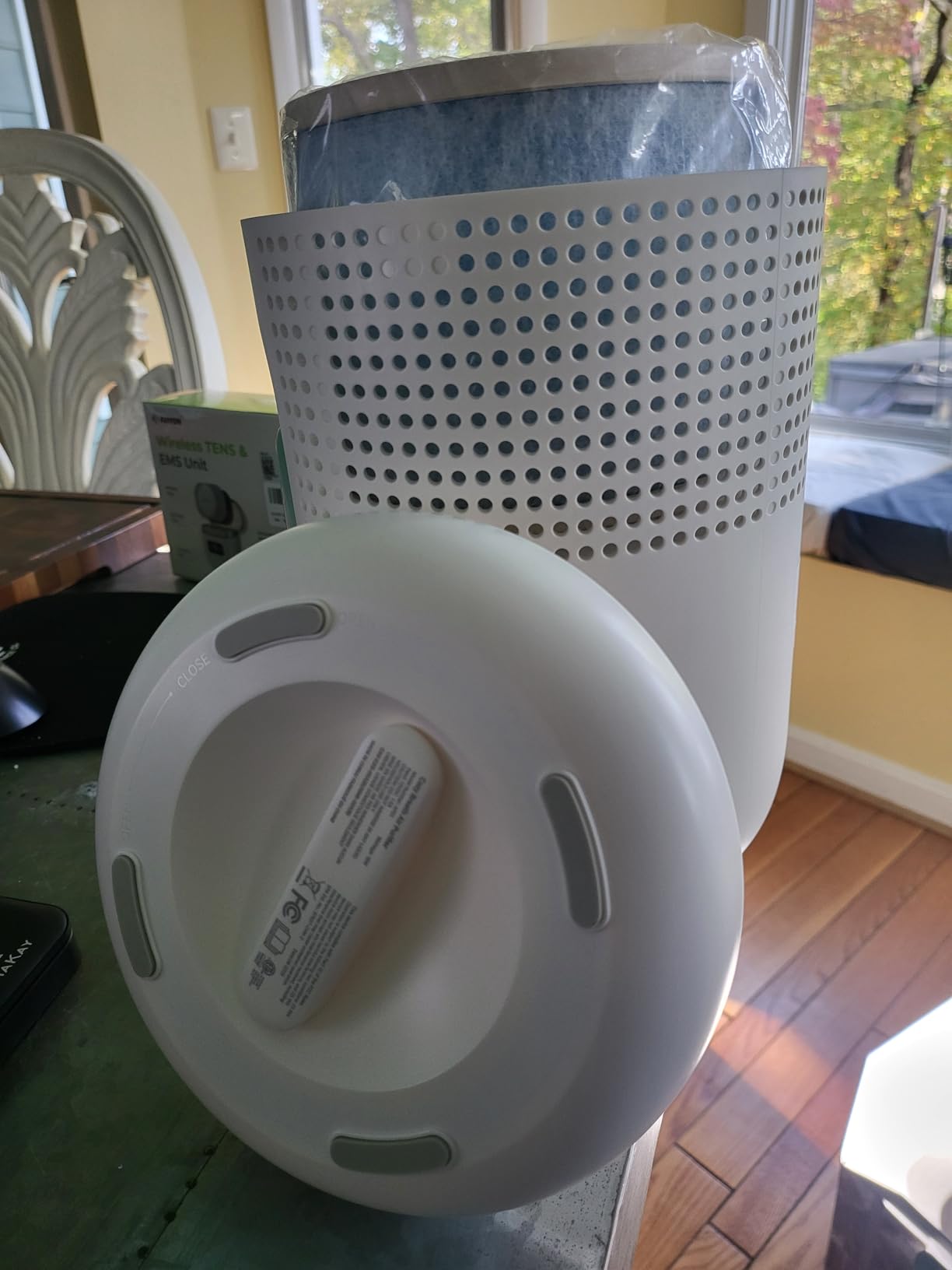 Momcozy Air Purifier for Bedroom with Dimmable Night Light for Small Room | Air Purifier for Baby with True HEPA & Activated Carbon Filter, Real-time PM2.5 Air Monitor, 4 Fan Speeds, 21dB Sleep Mode customer photo 1