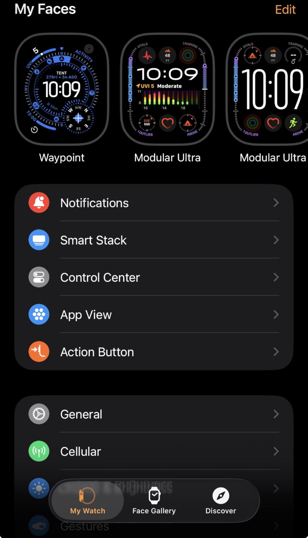 Apple Watch Ultra 3 [GPS + Cellular 49mm] Running & Multisport Smartwatch w/Rugged Titanium Case w/Black Ocean Band. Satellite Communications, Advanced Health & Fitness Tracking customer photo 1
