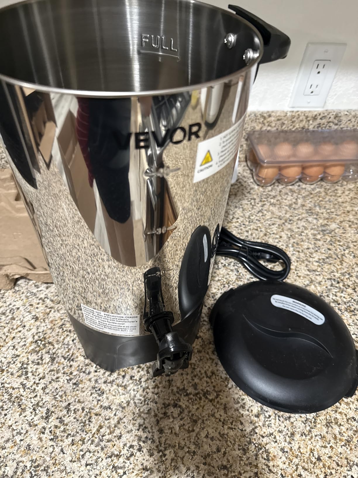 VEVOR Commercial Coffee Urn, 100 Cup 15 L Hot Beverage Dispenser with Dripless Faucet, Quick-Brewing Stainless Steel Large Commercial Coffee Maker, for Catering, Business, Party, Church & Restaurant customer photo 1