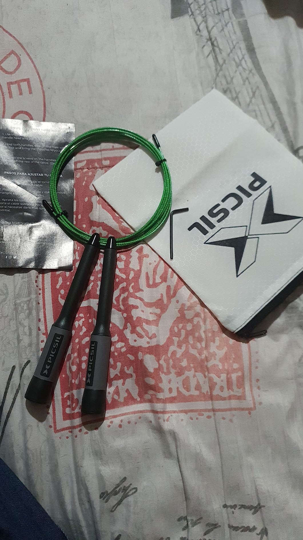 PICSIL Sphinx Lightweight Speed Rope, All Skill Levels | Durable plastic construction with dual bearings. Ergonomic 280 g design supports technique and agility. customer photo 1