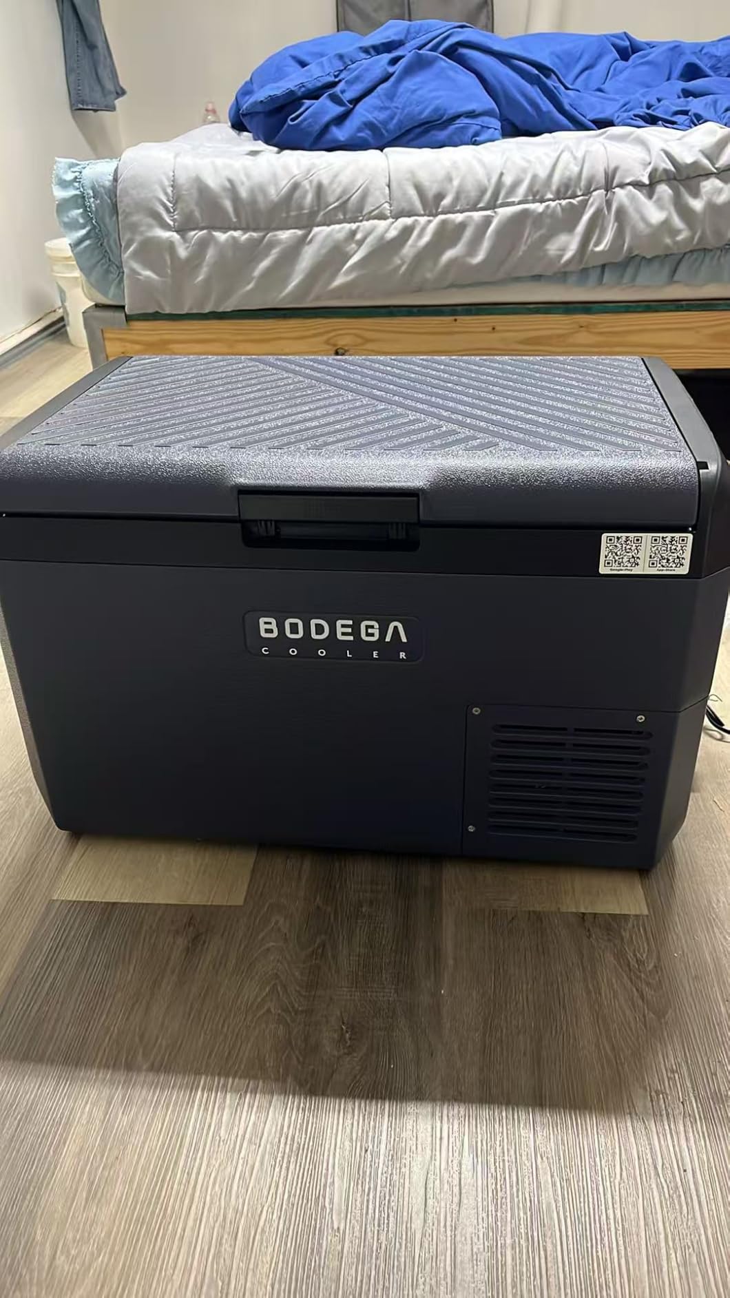 BODEGACOOLER 12 Volt Car Refrigerator, 53QT(50L) IPX4 Waterproof Electric Cooler, 31dB Ultra-Quiet Car Fridge APP Control with 12/24V DC 110-240V AC, -4℉~68℉, Portable for Truck RV Camping, Travel customer photo 1