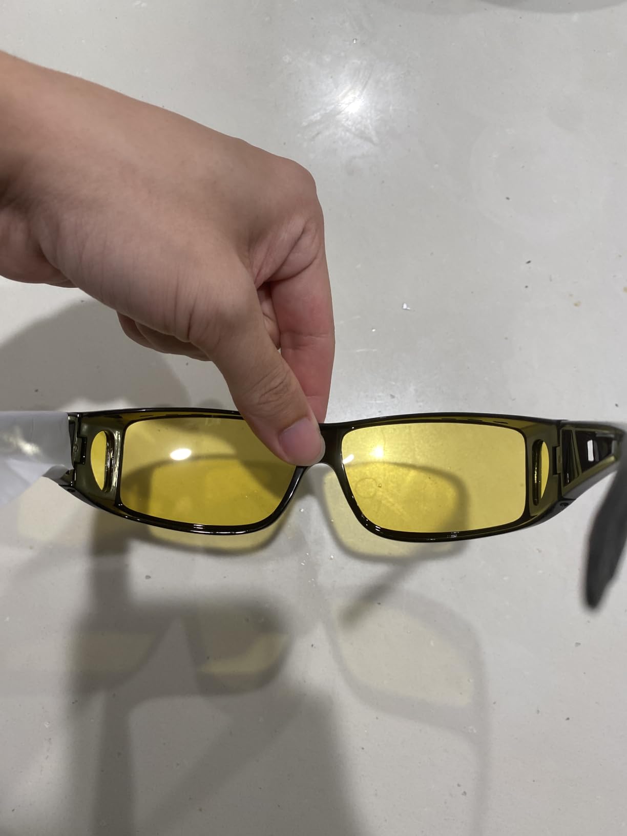 Night Vision Driving Glasses Men Women, HD Polarized Fit Over Glasses customer photo 2