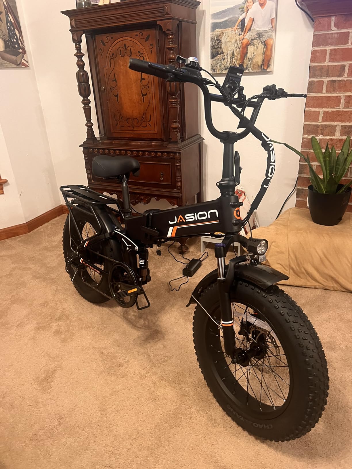 Jasion X Hunter PRO/ST Electric Bike for Adults,1800/1400W Peak 20''Fat Tire Foldable E Bikes,Folding Ebike Up to 80/70 Miles Range 30 MPH,720/624WH Removable Battery,Certified by UL2849 customer photo 2