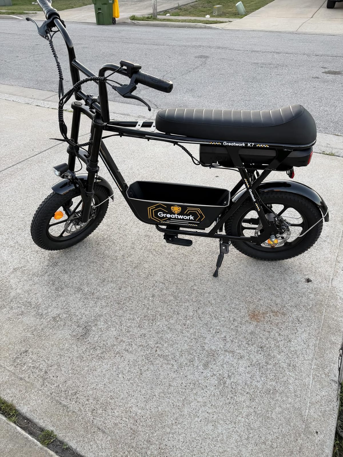 GREATWORK Peak 1200W/1500W Electric Scooter with Seat, 480Wh/720Wh Removable Battery, 30/45 Miles Max Range, 20MPH/25MPH Top Speed, 16x3.0 Fat Tire Motorcycle E Scooter for Adults with Basket customer photo 1