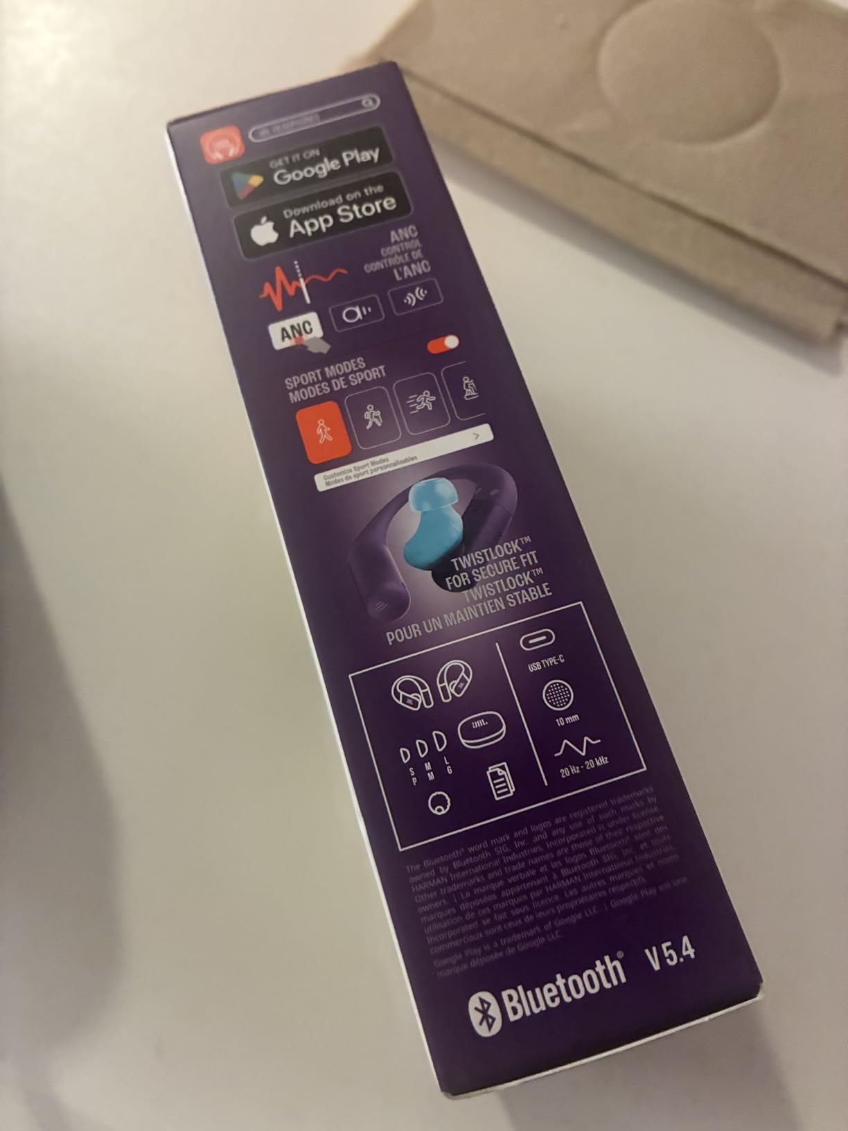 JBL Endurance Peak 4 - Cancelling Sport Earbuds - Black/Grey | Adaptive Noise Cancelling with Smart Ambient, IP68 water and dust proof, Secure fit with TwistLock design customer photo 1