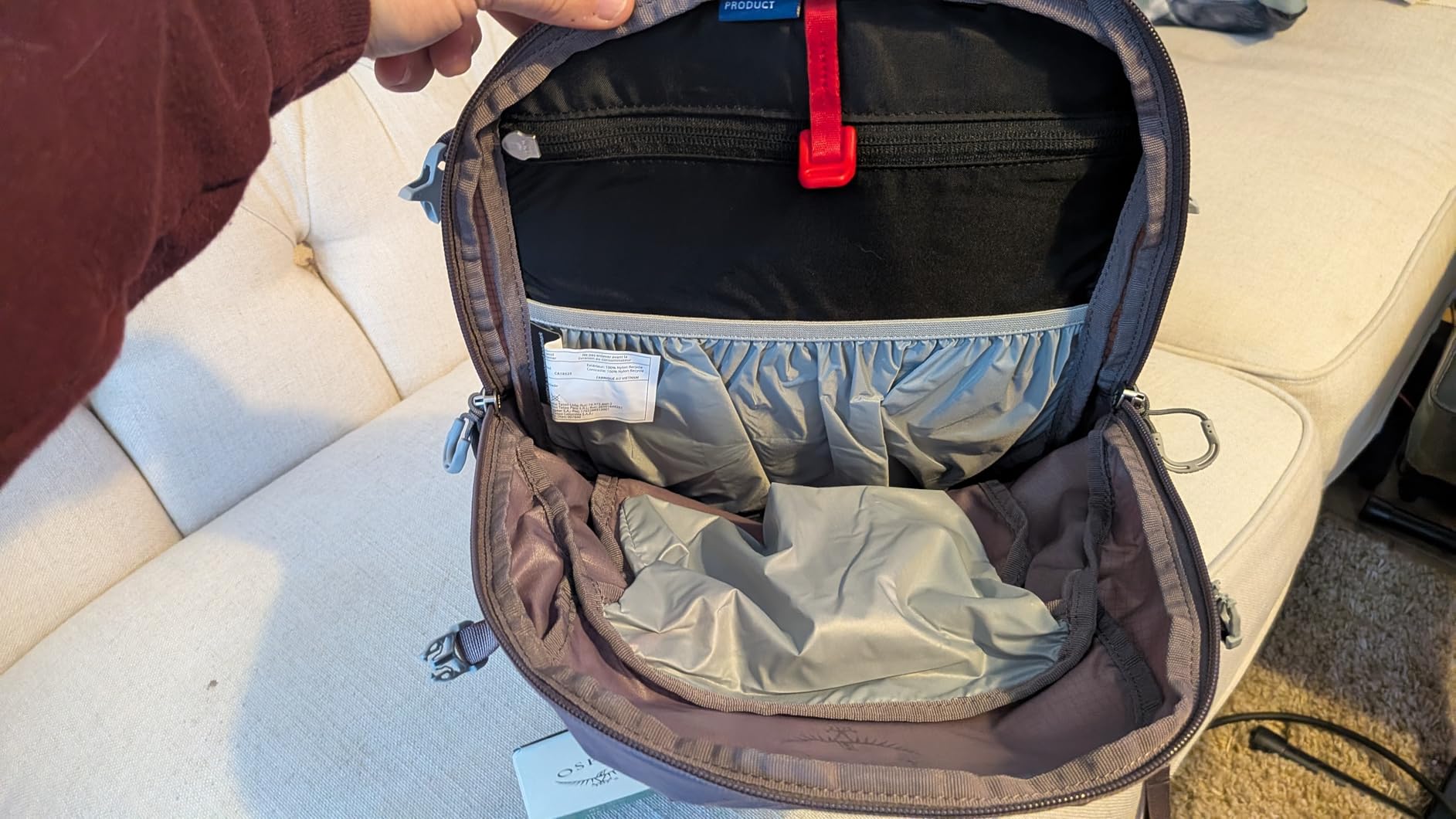 Osprey Sportlite 15L Lightweight Hiking Backpack, Tan OS | daypack, travel daypack, camping pack customer photo 2