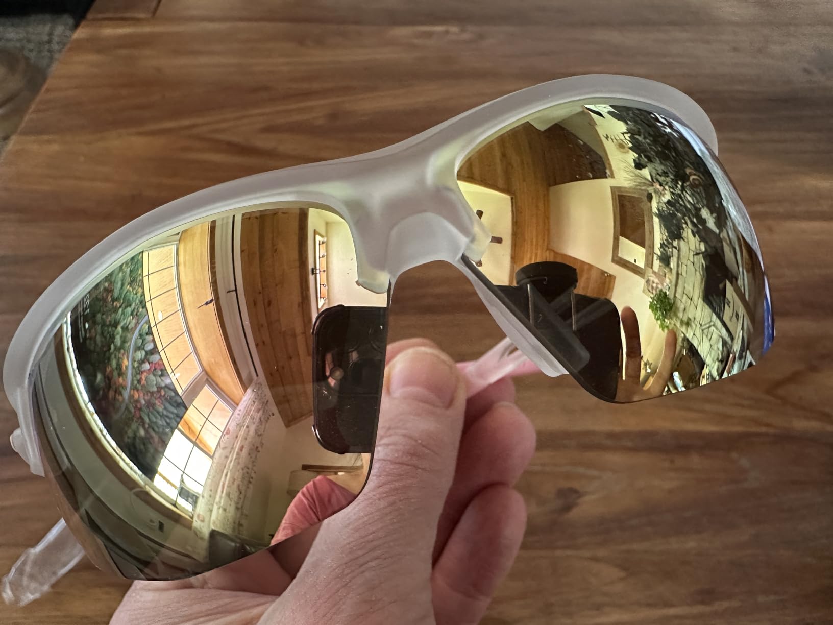 Tifosi Navar Half-Frame Sport Sunglasses - Golf, Running & Pickleball | 100% UVA/UVB, shatterproof polycarbonate. Vented half-frame, hydrophilic nose pads. For golf, running, tennis & pickleball. customer photo 2