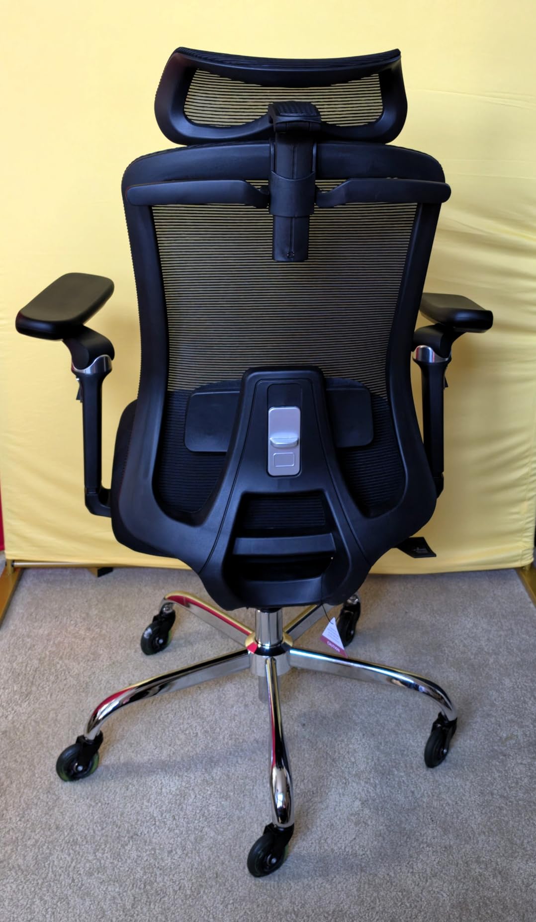 HUANUO FlowLift Ergonomic Office Chair with 6D Armrest, Seat Depth Adjustment, Lumbar Support, Quiet Rubber Caster, High Back Mesh Desk Chair with 3D Headrest, Big and Tall Chair for Home Office customer photo 1