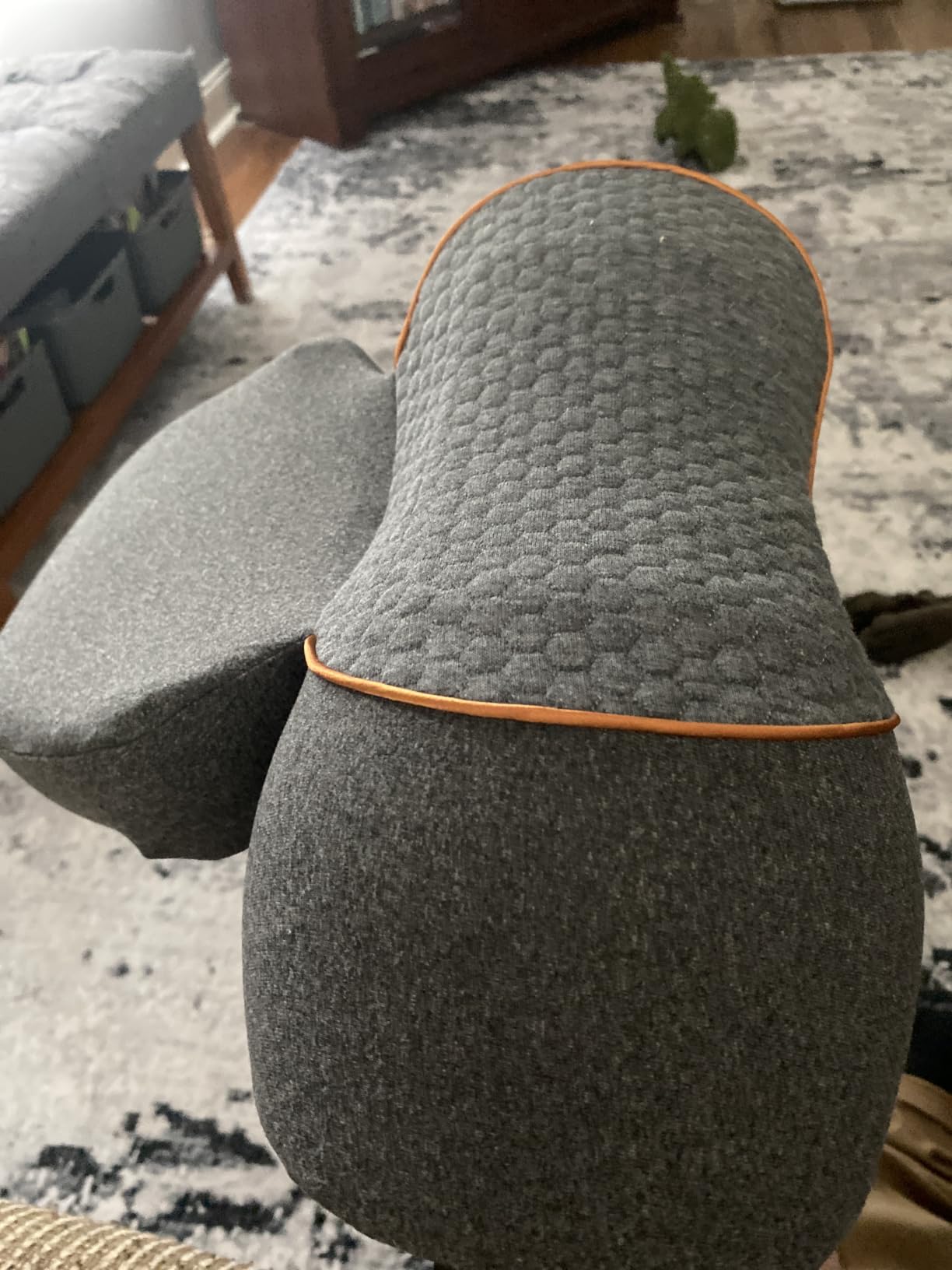 Upalled Cordless Heated Neck Massager Pillow for Pain Relief Deep Tissue | 3-in-1 Rechargeable Neck Cervical Traction Device with Heat, Massage, Electric Stretch, Ergonomic Shoulder Relaxer, Grey customer photo 1