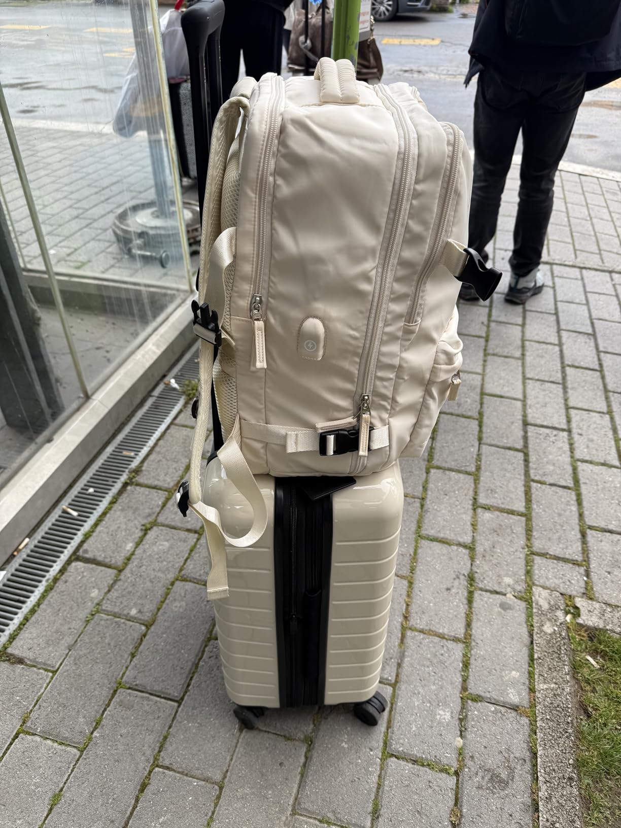 Personal Item Travel Backpack for Women Men Carry On Bag Airlines 18x14x8 | Flight Approved Under Seat 15.6 Inch Laptop Backpack Business Work with Water Bottle & Shoe Pouch Casual Daypack Travel customer photo 1