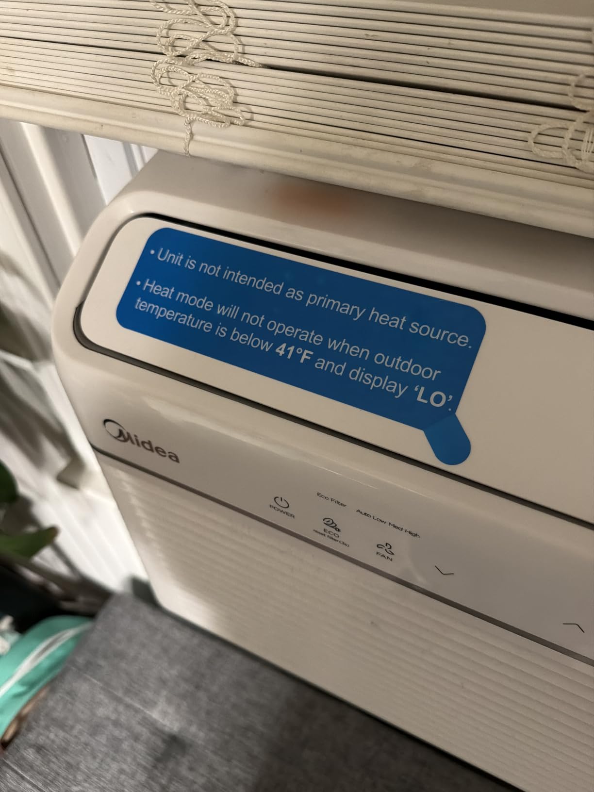 Midea 12,000 BTU Window Air Conditioner with Heat, 550 Sq Ft, Smart Inverter Control, Energy Star Rated, Quiet Operation, Electronic Control, Remote, Heat and Dehumidifier Function customer photo 2