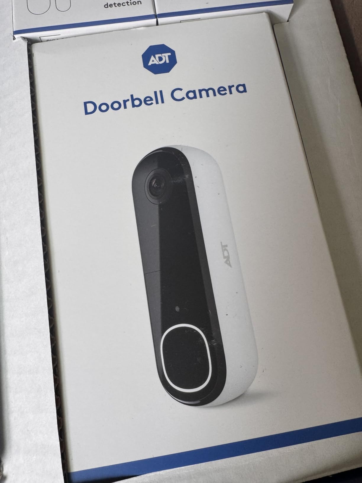 ADT Video Doorbell Home Security System, 2K HDR, Plan Required | 2K HDR doorbell, 180 degree view, Night vision, Door/window sensors, ADT+ App, Monitoring available customer photo 1