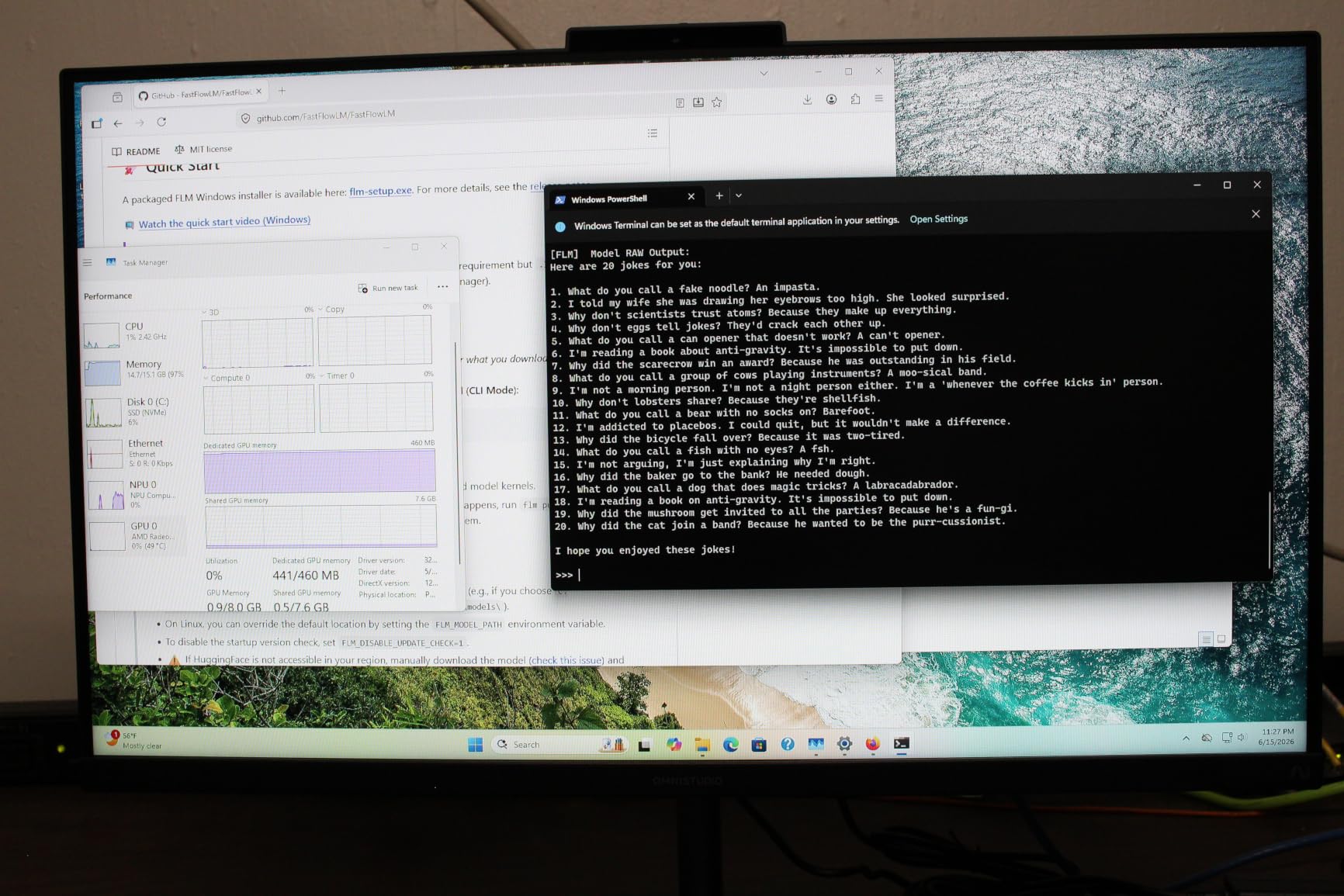 HP OmniStudio 27 inch All-in-One Desktop Next Gen AI PC, FHD Display, AMD Ryzen AI 7 445, 16 GB RAM, 512 GB SSD, AMD Radeon 840M Graphics, Windows 11 Home, Jet Black, 27-cw0102 (2026) customer photo 2