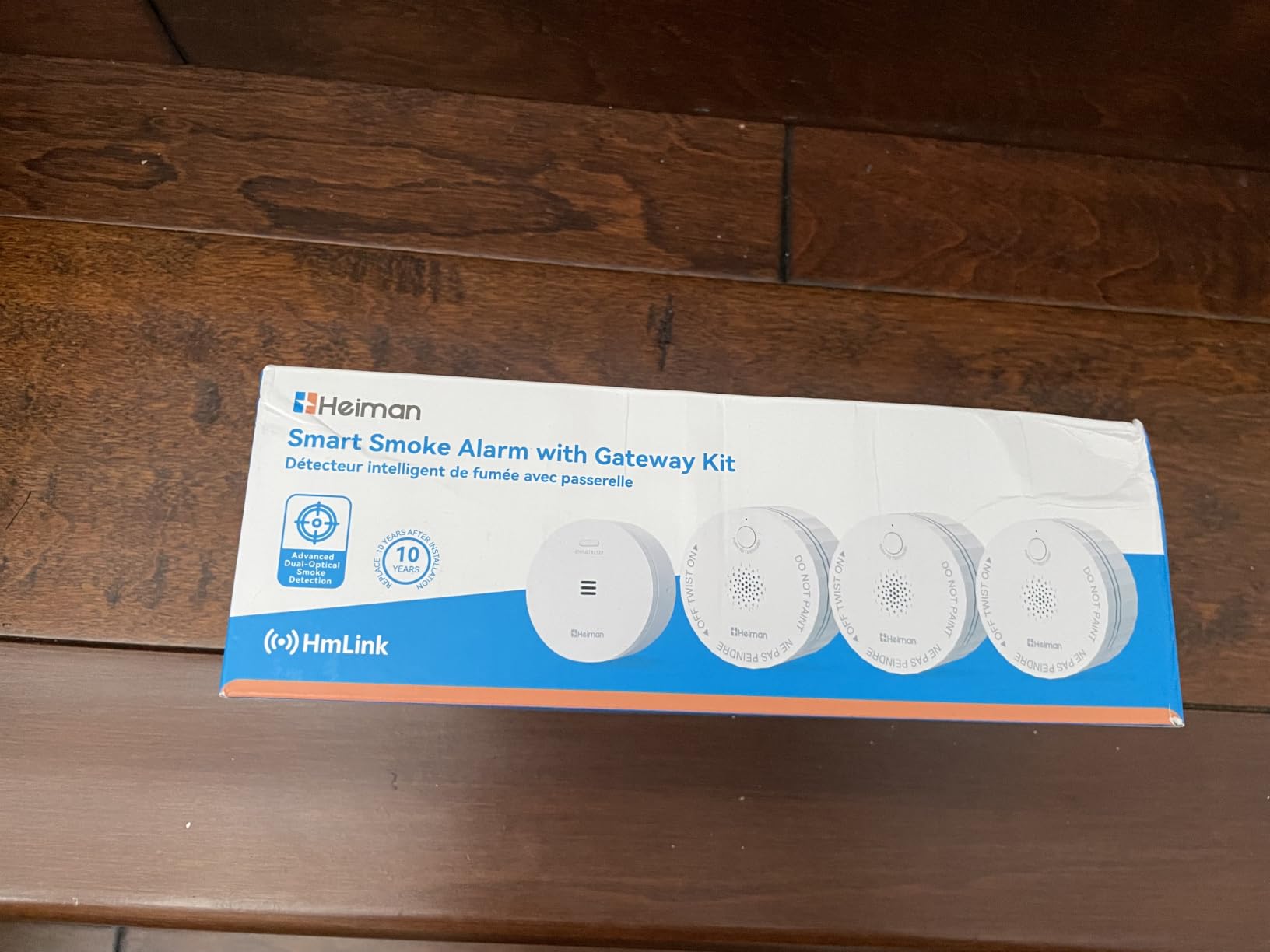 Heiman Smart Smoke Detector, 3-Pack Interconnected Fire Alarm with Gateway | Photoelectric Smoke Alarm, App Instant Alerts/2.4GHz Wi-Fi Gateway/UL 217 10th/10-Year Battery Powered Fire Detector for Home customer photo 2