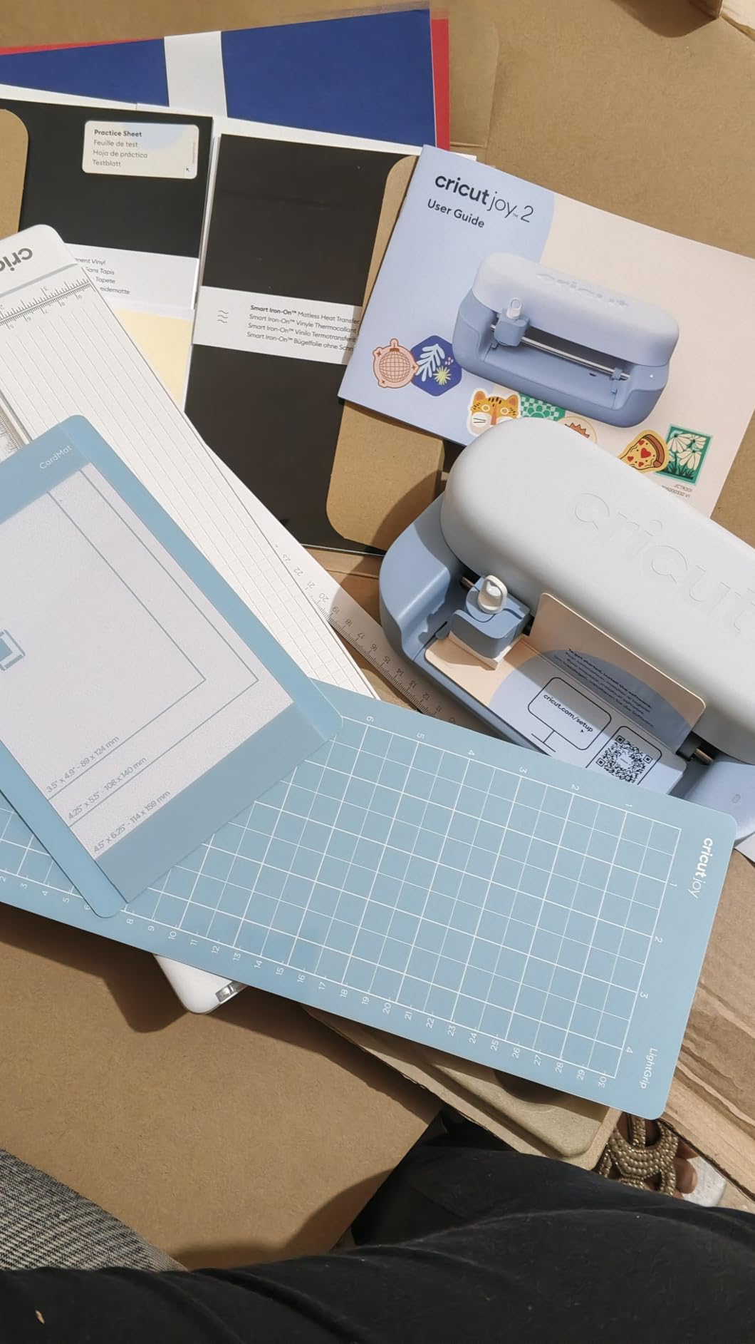 Cricut Joy 2 Essential Bundle + Rainbow Sampler | Smart Cutting Machine with Smart Vinyl, Smart Iron-On, Cardstock, Insert Cards & Printable Vinyl - Create Up to 65 Projects customer photo 2