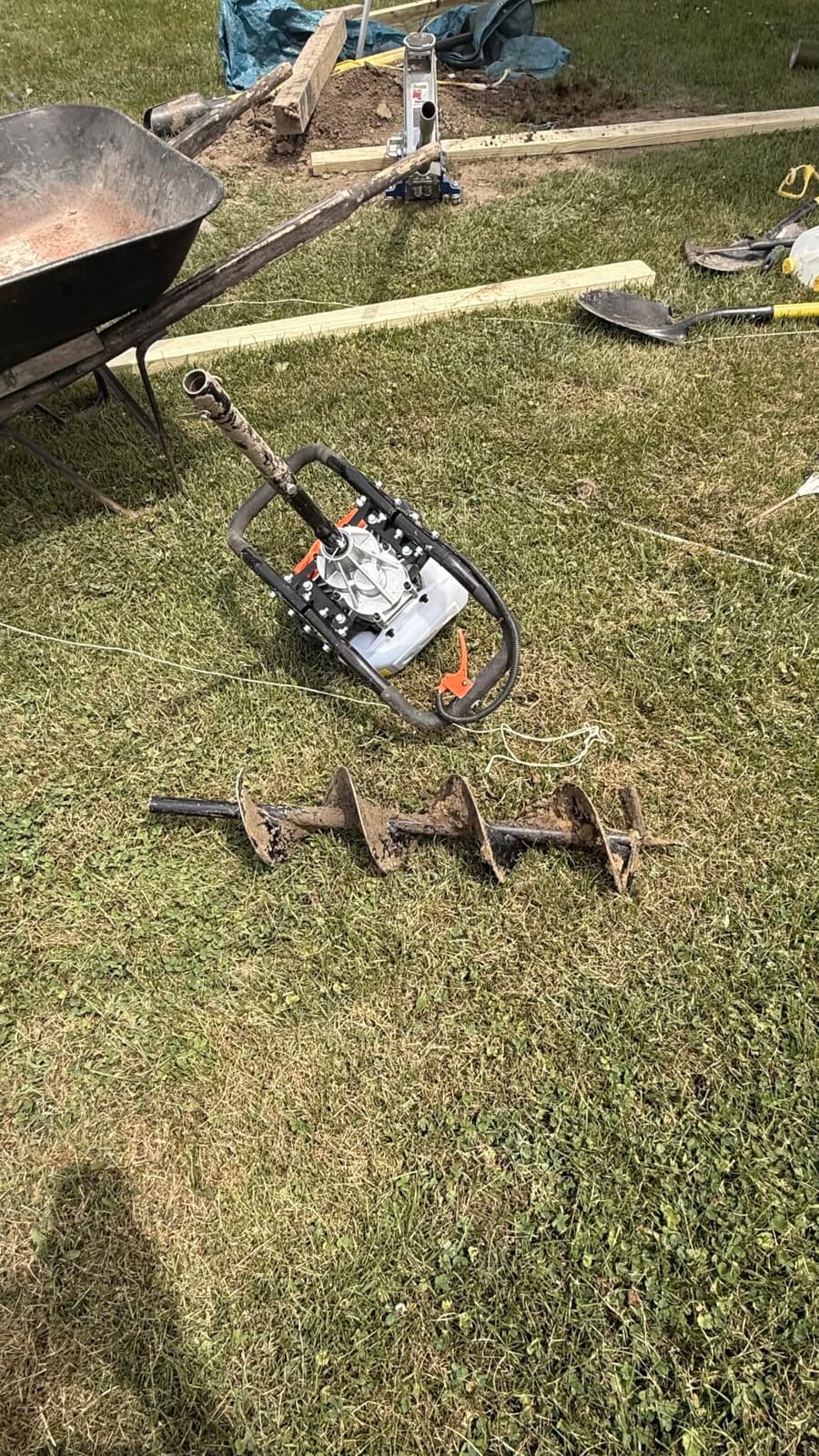 VEVOR Gas Powered Post Hole Digger 52cc Post Auger with 6