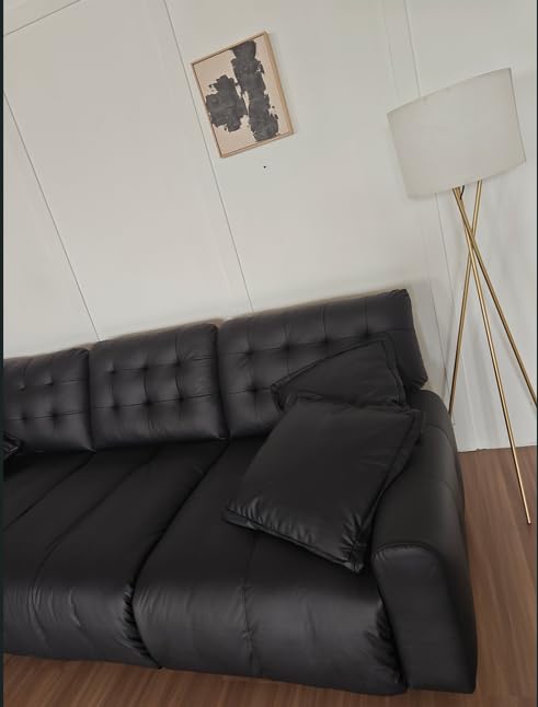 Oversized Sectional Leather Couch for Living Room Deep Seat Sofa customer photo 1