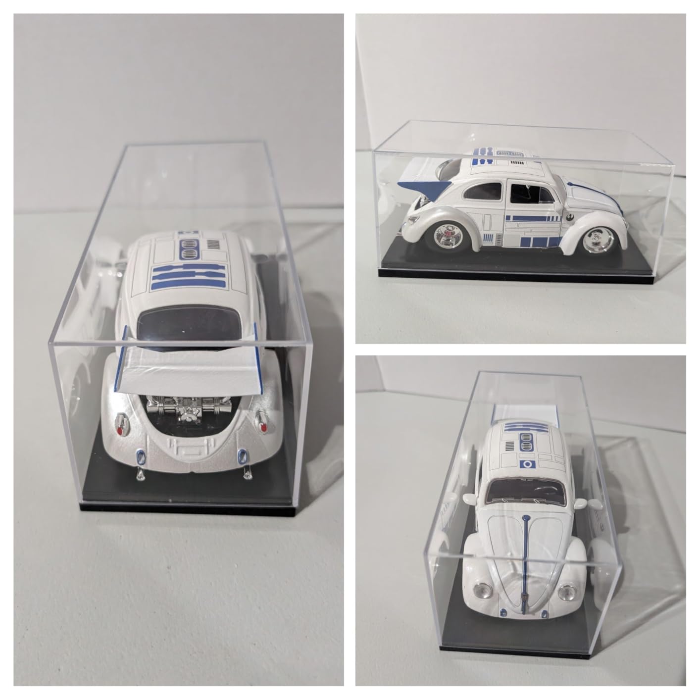 1:43 Scale Model Car Display Case, Clear Acrylic Display Box for Diecast Cars, Stackable Dustproof Showcase with Black Base, No Assembly, 6.5 x 2.9 x 2.5 inch customer photo 2