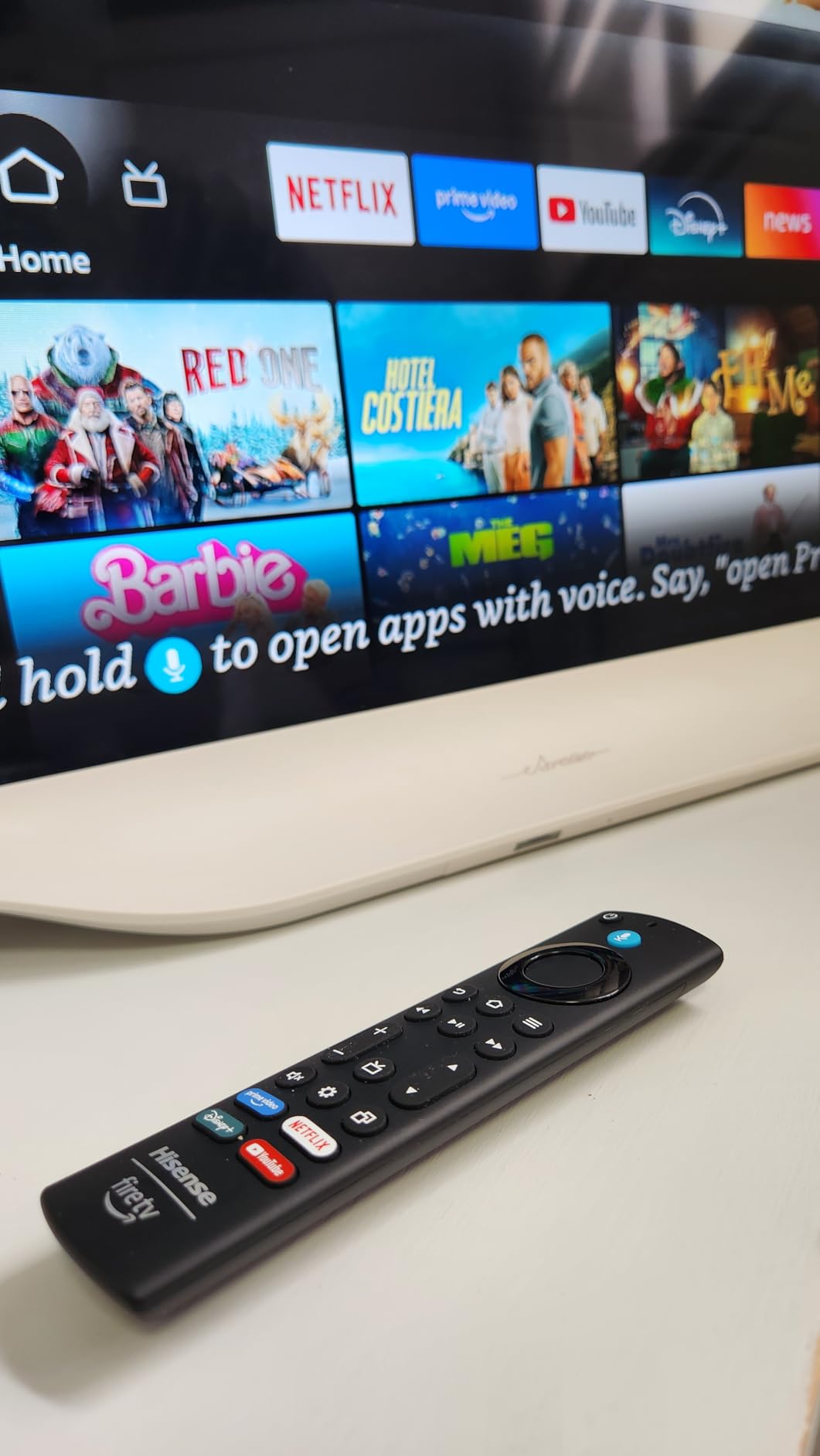 Hisense 43-Inch S5 DécoTV Series Hi-QLED 4K UHD Smart Fire TV (43S5QF, 2026 Model) - Versatile Fit, Hi‑QLED Color, Dolby Vision & Atmos, VRR Gaming, Stream Live TV Without Cable customer photo 2