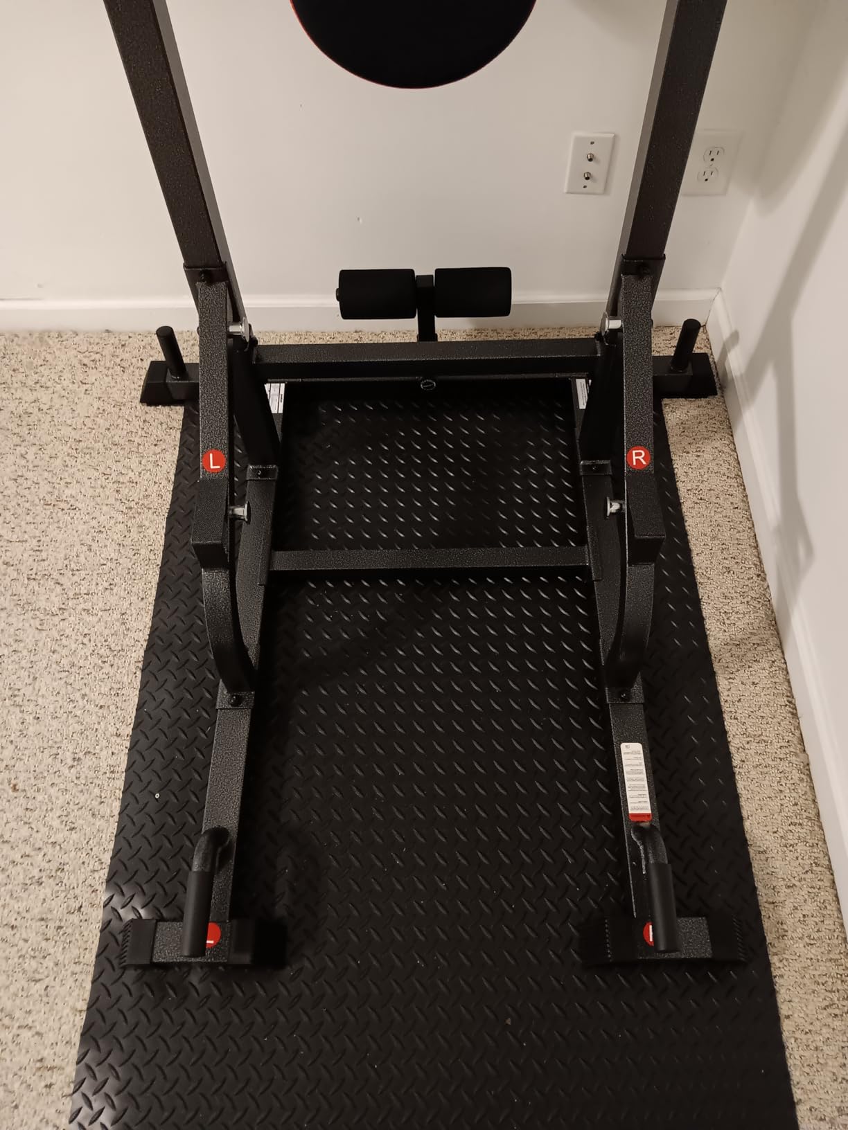 Pull Up Bar Power Tower Dip Station with Cable Machine, 450LB Home Gym | Pull up bar, dip station and 16-position cable system for pull ups, dips, lat pulldowns, rows and full-body training customer photo 2