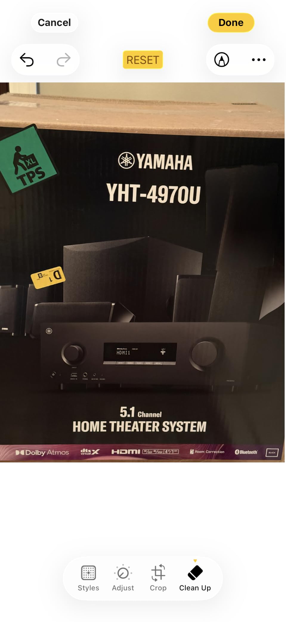 Yamaha YHT-4970U 5.1-Channel Home Theater System - Dolby Atmos 4K120 8K AV Receiver, 5 Speakers and Powered Subwoofer - HDMI eARC, Bluetooth Wireless Streaming customer photo 2