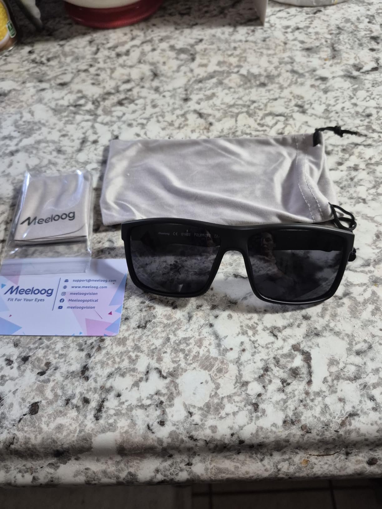 Meeloog Floating Sunglasses for Men Women, Polarized UV400 Sports Sun Glasses, Lightweight TPX Frame for Fishing Driving customer photo 1