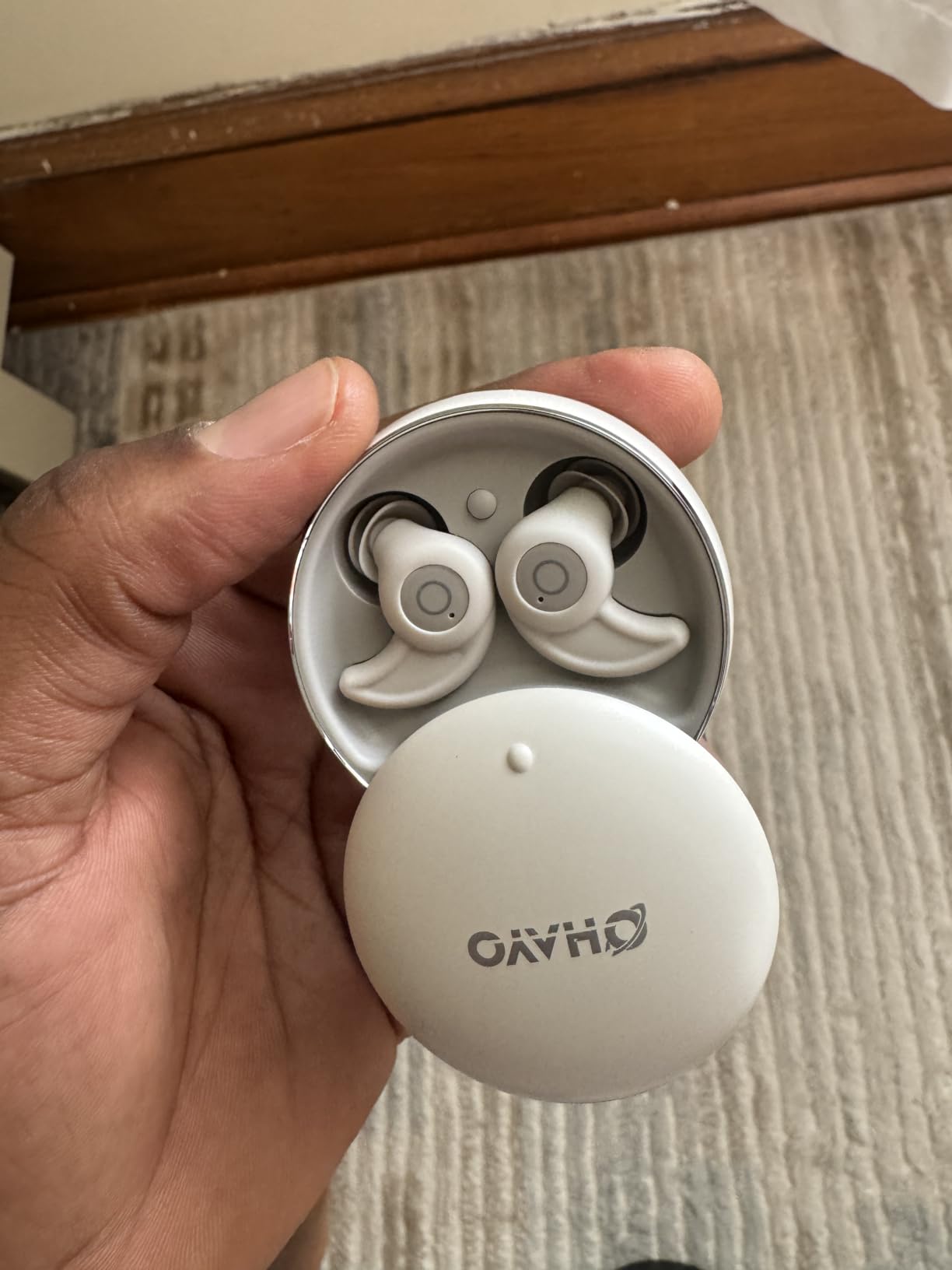 OHAYO A10 Sleep Earbuds for Side Sleeper, Ultra-Thin Design with 72H Playtime, Strong Bluetooth 6.0 Connection, White Noise APP, Noise Isolation, Mini Sleep Earbuds Without Touch Control customer photo 1