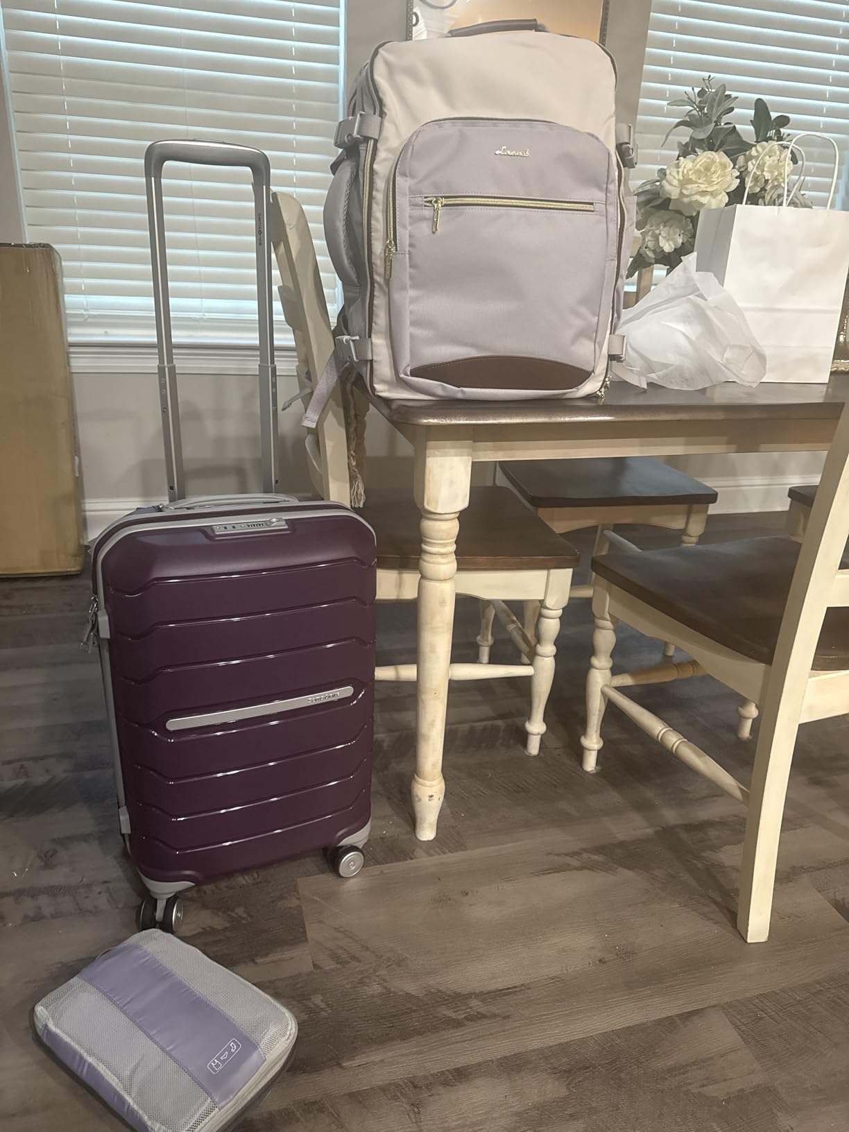 LOVEVOOK Rolling Backpack with Wheels, Carry On Luggage for Women customer photo 2