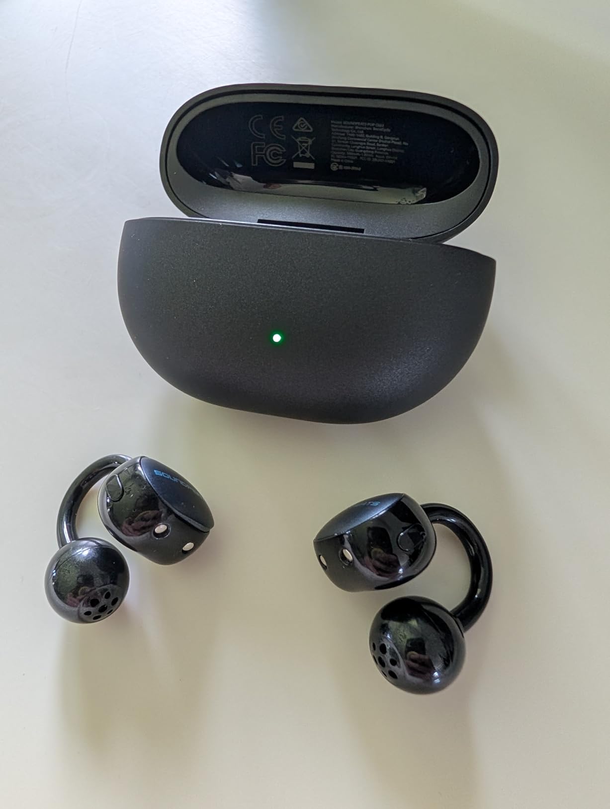 SoundPEATS UU2 Wireless Open Ear Earbuds for Glasses, LDAC Hi-Res, 42H IPX5 | Memory Steel Wire, 4.73g Each, Dynamic EQ, 12mm Driver, Bluetooth 6.0 Multipoint, 15min Fast Charge for Running Gym Workouts customer photo 1