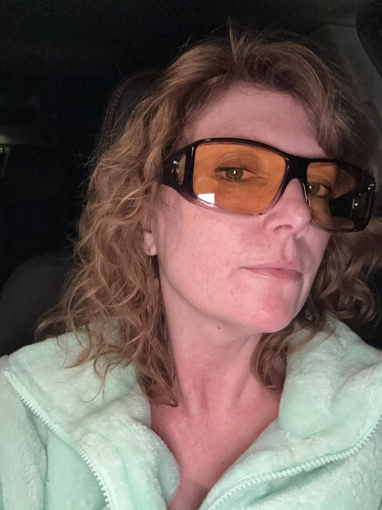 Women's Polarized Night Driving Glasses, Anti-Glare Yellow Lens customer photo 2