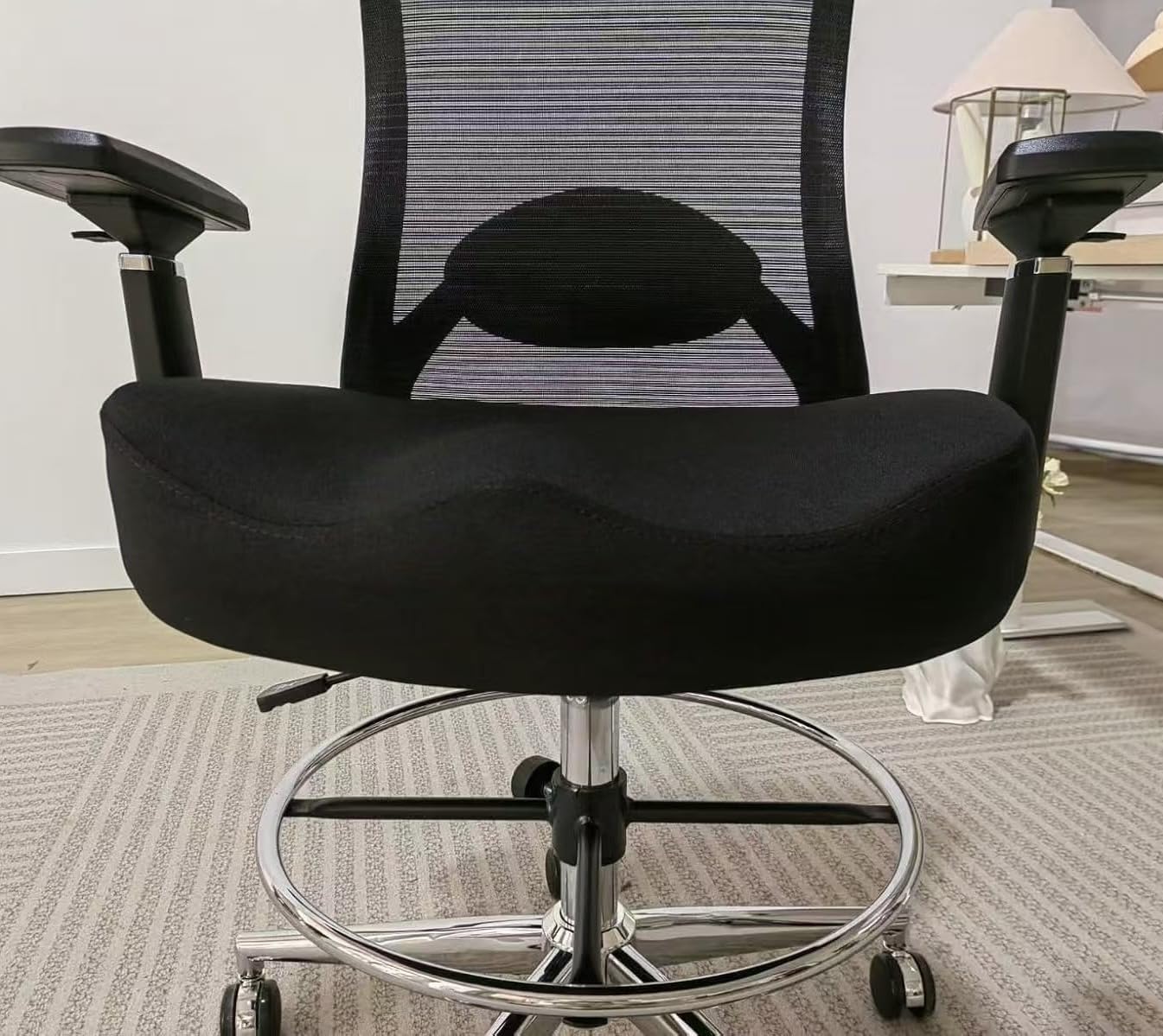 Office Chair with Foot Rest, 6-Point Vibration Massage & Heat Executive Office Chairs customer photo 1
