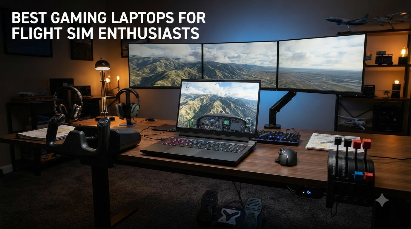 Best gaming laptops for flight sim enthusiasts