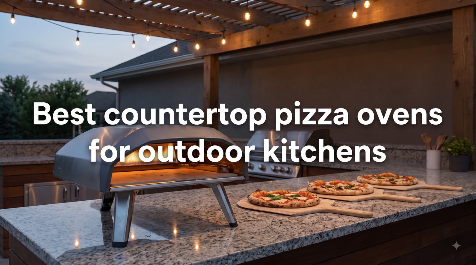 Best countertop pizza ovens for outdoor kitchens