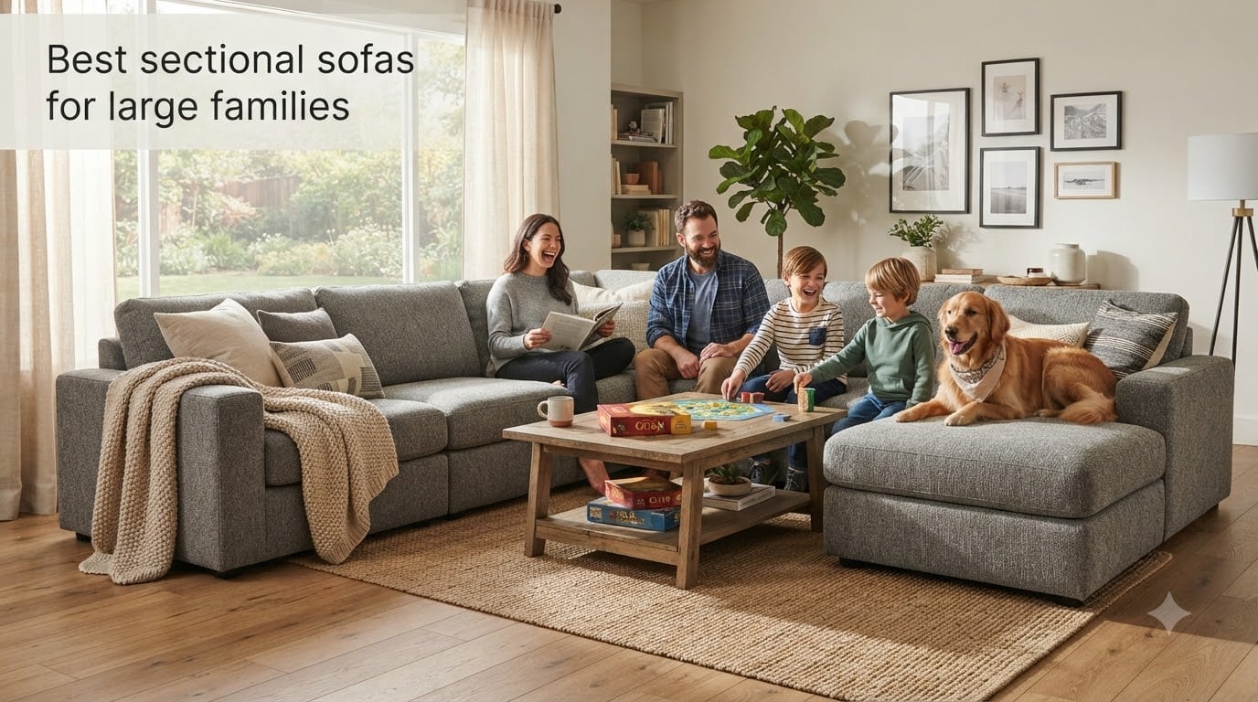 Best sectional sofas for large families