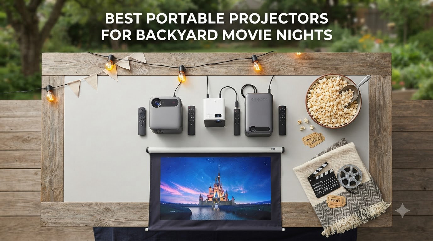 Best portable projectors for backyard movie nights