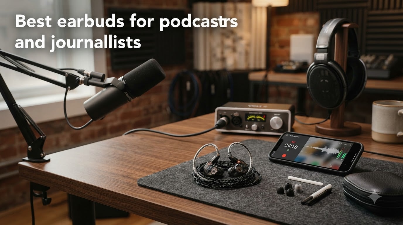 Best earbuds for podcasters and journalists