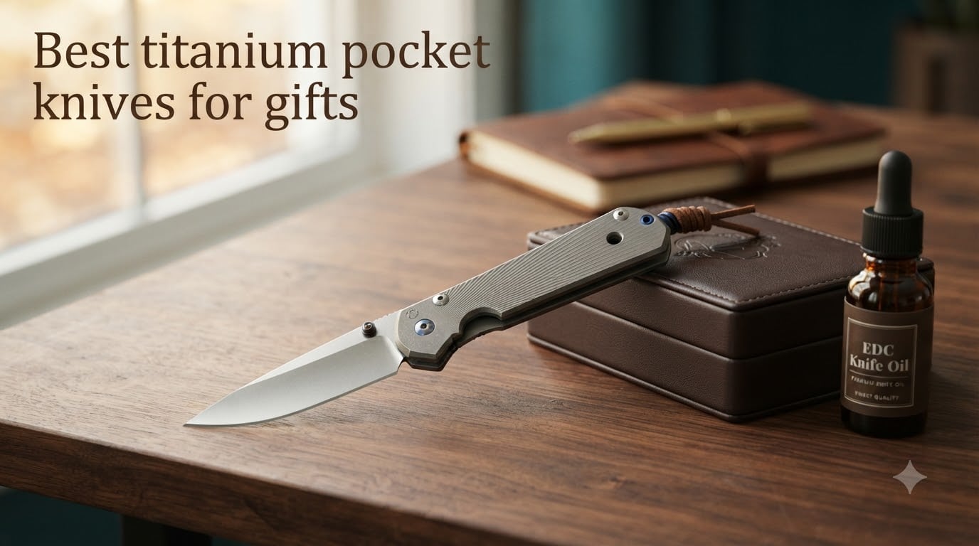 Best titanium pocket knives for gifts