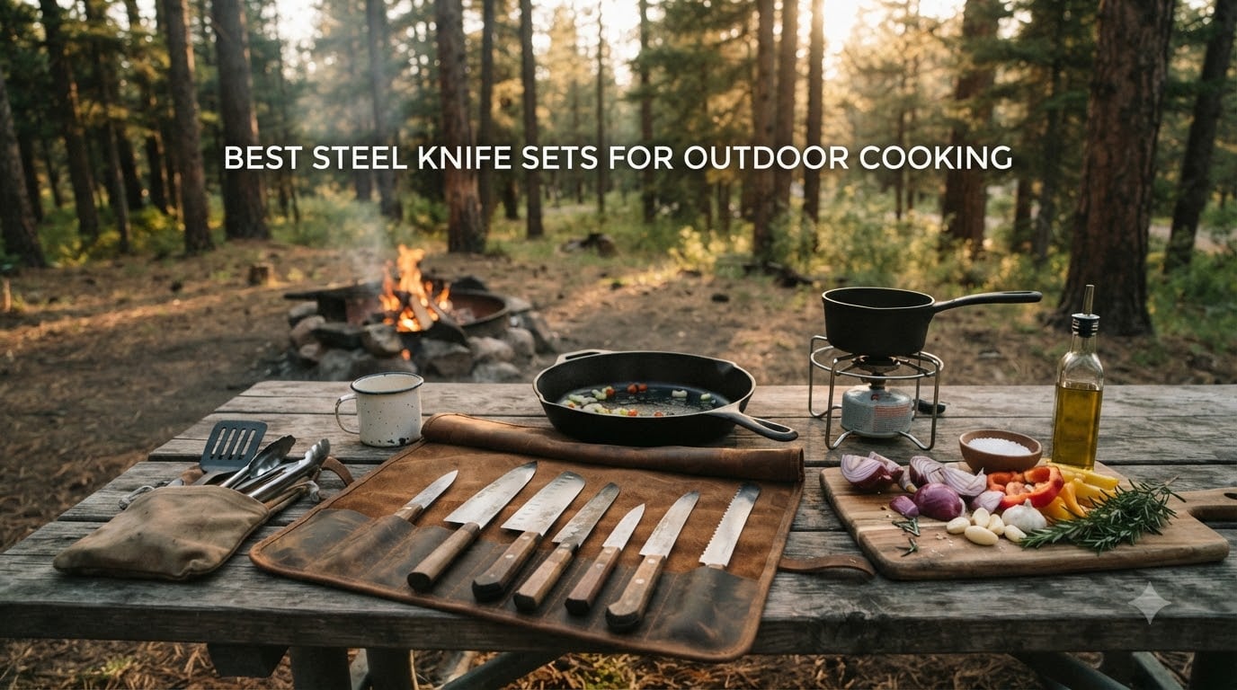 Best steel knife sets for outdoor cooking