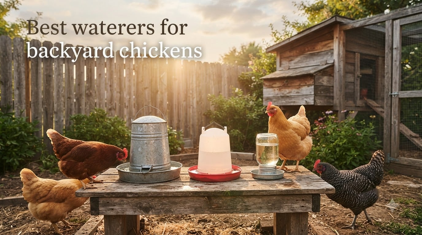 Best waterers for backyard chickens