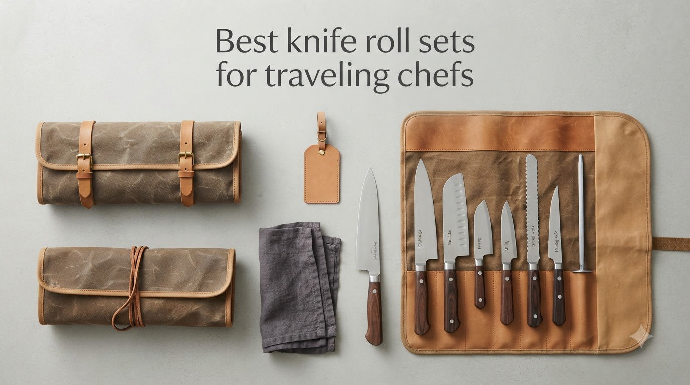 Best knife roll sets for traveling chefs