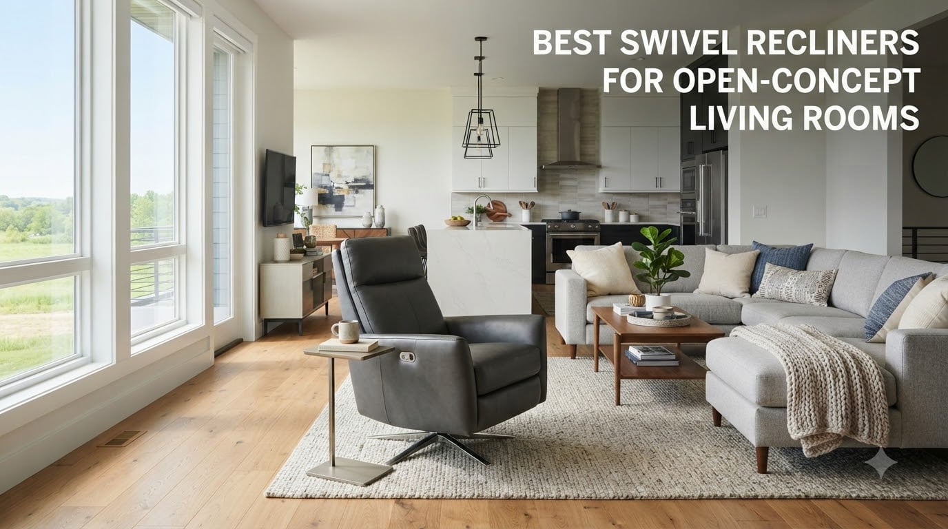 Best swivel recliners for open-concept living rooms