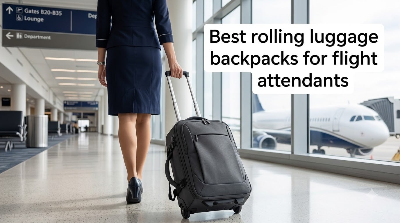 Best rolling luggage backpacks for flight attendants