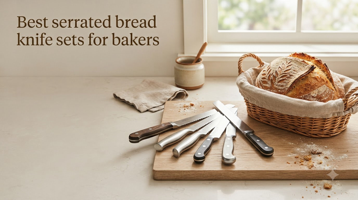 Best serrated bread knife sets for bakers