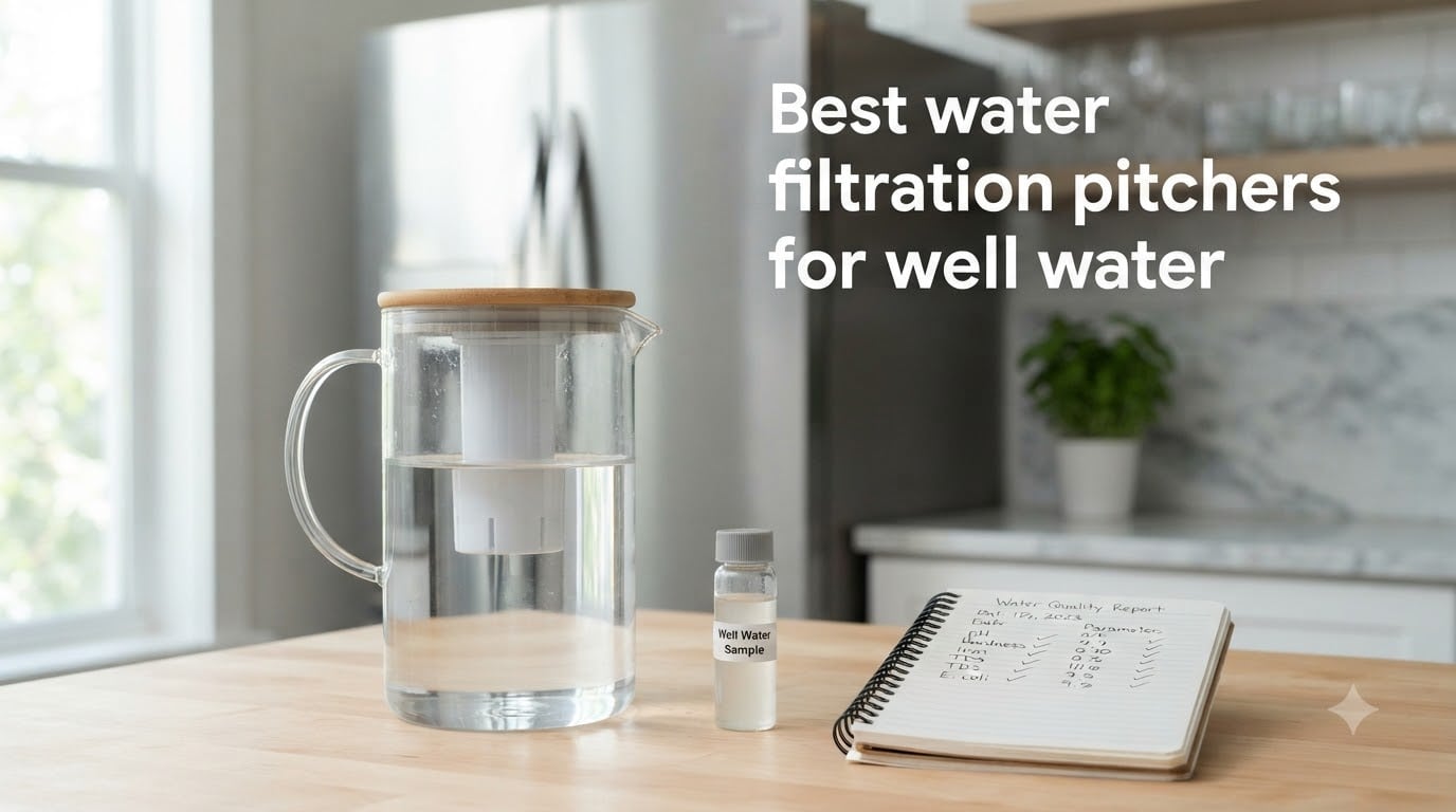 Best water filtration pitchers for well water