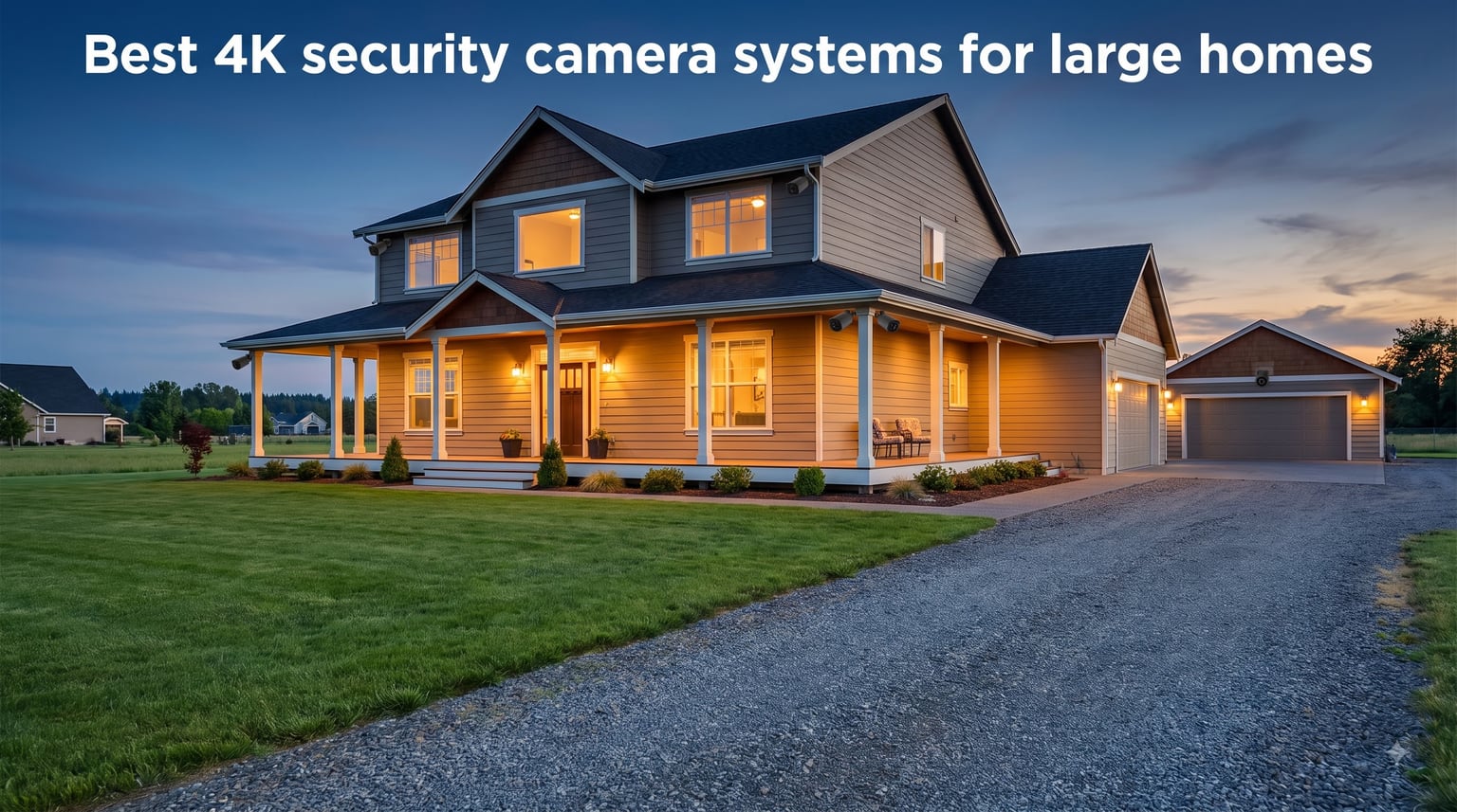 Best 4K security camera systems for large homes